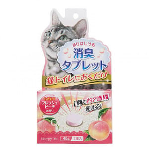日本大塚貓砂盆除臭清香片2週間 日本大塚貓砂盆除臭清香片2週間 粉紅香桃味 90g 90g 正面圖