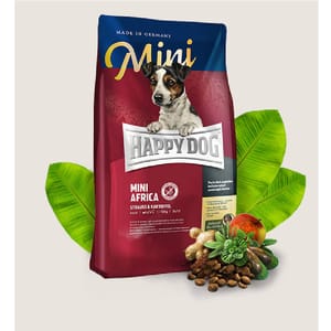 Happy Happy Dog Supreme Mini 小型犬非洲鴕鳥肉無榖物配方 Mini Africa 4kg 4kg 正面圖