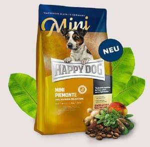 Happy Happy Dog Supreme Mini 小型犬意大利鴨肉栗子無榖物配方 Mini Piemonte 300g 300g 正面圖