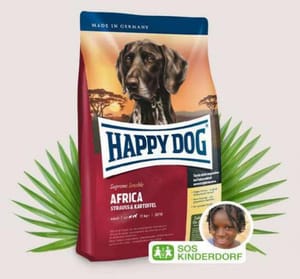 Happy Happy Dog Supreme Sensible 成犬非洲鴕鳥肉無縠物配方 Africa 1kg 1kg  正面圖