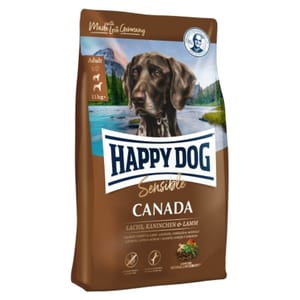 Happy Happy Dog Supreme Sensible 成犬加拿大三文魚兔肉羊肉 無縠物高能量配方 Canada 4kg 4kg  正面圖