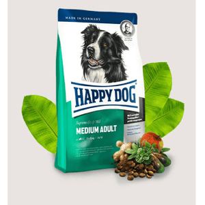 Happy Happy Dog Supreme Fit & Well 中型成犬配方 Medium Adult 12.5kg 5kg  正面圖