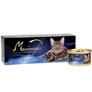 Massimomo Massimomo 貓罐頭 純吞拿魚片 80g 80g  正面圖