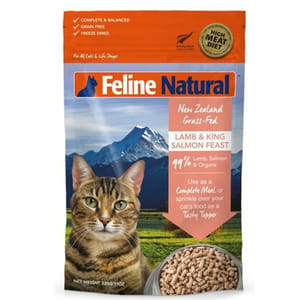 Feline Feline Natural 貓糧 羊肉三文魚盛宴 320g 320g 正面圖