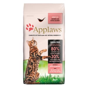 Applaws Applaws 貓糧 成貓專用 雞肉三文魚配方 7.5kg 5kg 正面圖