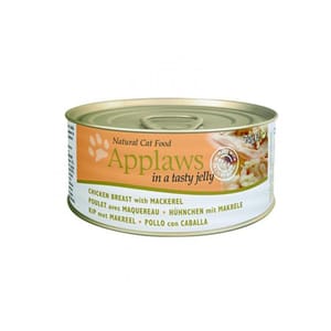 Applaws Applaws 貓罐頭 啫喱雞胸及鯖魚 Chicken with Mackerel in Jelly 70g 70g 正面圖