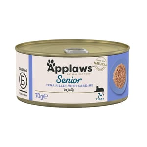 Applaws Applaws 貓罐頭 啫喱高齡貓用7+ 吞拿魚及沙甸魚 Tuna with Sardine 70g 70g 貓用 正面圖