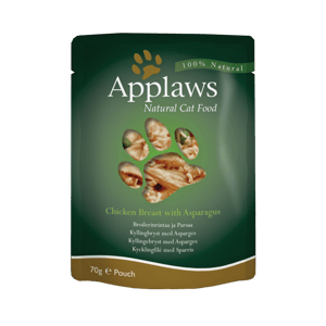Applaws Applaws 貓濕糧 Cat Pouch 雞胸及蘆筍 Chicken with Asparagus 70g 70g  正面圖