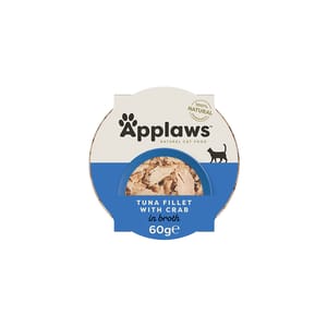Applaws Applaws 貓濕糧 Cat Pot 肉湯系列 吞拿魚及蟹 Tuna Fillet with Crab 60g 60g 正面圖