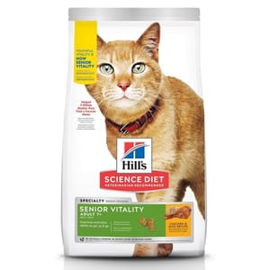 Hills Hills 貓糧 高齡貓 7+ 年輕活力  Adult 7+ Senior Vitality  3lb 3lb  正面圖