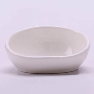 精美陶瓷寵物糧食碗 精美陶瓷寵物糧食碗  貓犬用 正面圖