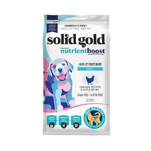Solid Solid Gold 素力高 狗糧 無穀物幼犬 雞肉味 3.75lb 75lb 正面圖