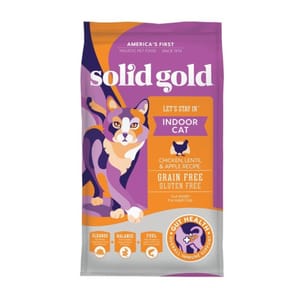 Solid Solid Gold 素力高 貓糧 無穀物室內配方 雞肉味 3lb 3lb  正面圖