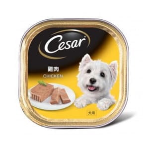 Cesar西莎 Cesar西莎 鋁罐狗罐頭 經典鮮肉系列 雞肉 CHICKEN 100g 100g  正面圖