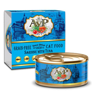 AVP愛威堡 AVP愛威堡 全貓主食罐 沙丁魚及吞拿魚 Sardine with Tuna 85g 85g  正面圖