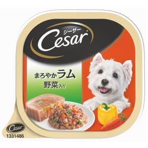 Cesar西莎 Cesar西莎 鋁罐狗罐頭 日系野菜羊仔肉 100g 100g 正面圖