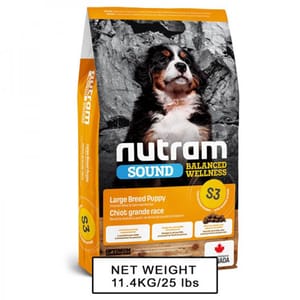 nutram紐頓 nutram紐頓 大型幼犬配方 For Large Breed Puppies S3 11.4kg 4kg  正面圖