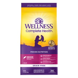 WELLNESS WELLNESS 貓糧 Complete Health 無穀物室內貓配方 三文魚及鯡魚 5lb 8oz 5lb  正面圖