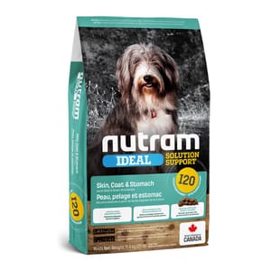 nutram紐頓 nutram紐頓 狗狗敏感腸胃及皮膚配方 Skin Coat & Stomach I20 11.4kg 4kg  正面圖