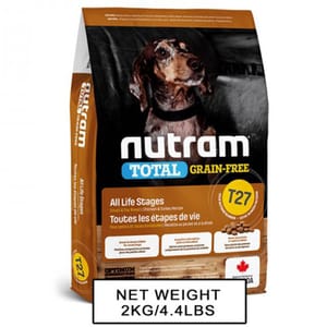 nutram紐頓 nutram紐頓 狗糧 無薯無穀糧小型犬 雞肉火雞 Turkey Chicken & Duck T27 2kg 2kg  正面圖