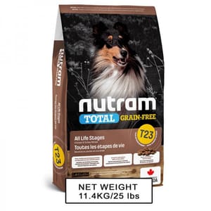 nutram紐頓 nutram紐頓 狗糧 無薯無穀糧大型犬 雞肉火雞 Turkey Chicken & Duck T23 11.4kg 4kg 正面圖