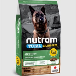 nutram紐頓 nutram紐頓 狗糧 無薯無穀糧大型犬 羊肉及豆莢 Lamb & Legumes T26 11.4kg 4kg 正面圖