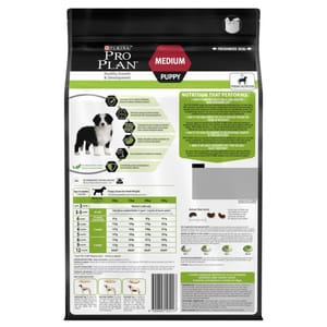 PURINA PURINA PROPLAN 冠能 狗糧 中型幼犬配方 雞肉 15kg 15kg 背面圖