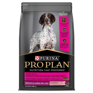 PURINA PURINA PROPLAN 冠能 狗糧 成犬敏感皮膚及腸胃配方 三文魚 12kg 12kg  正面圖