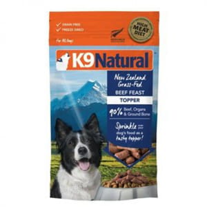 K9 K9 Natural 狗狗 牛肉配方佐餐品 Topper 142g 142g  正面圖