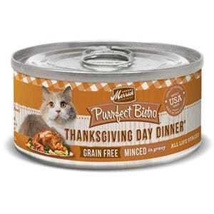 Merrick Merrick 無穀物感恩節大餐火雞鴨肉肉粒貓罐頭 Thanksgiving Day Dinner 5.5oz 5oz 正面圖