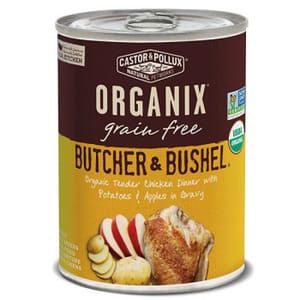 CASTOR CASTOR & POLLUX ORGANIX 狗罐頭 有機無穀物 雞肉馬鈴薯及蘋果 12.7oz 7oz  正面圖
