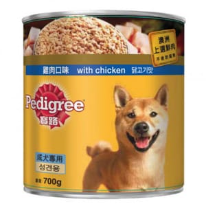 Pedigree寶路 Pedigree寶路 狗罐頭 雞肉味 700g 700g 正面圖