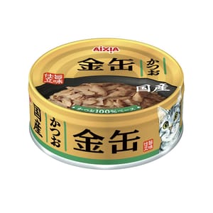 AIXIA AIXIA 愛喜雅 貓罐頭 金缶系列 鰹魚 70g  新舊包裝隨機發貨 70g  正面圖