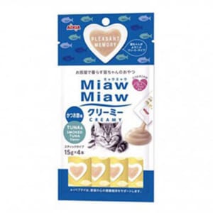 AIXIA AIXIA 愛喜雅 MiawMiaw肉泥餐包 煙燻吞拿魚肉醬 60g 60g  正面圖