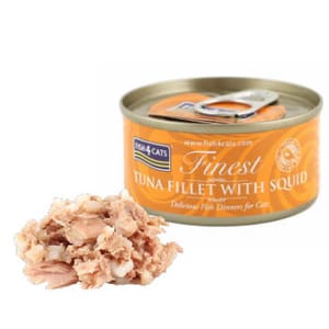 Fish4Cats Fish4Cats Finest貓主食罐 吞拿魚加魷魚 Tuna Fillet With Squid 70g 70g 正面圖