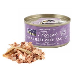 Fish4Cats Fish4Cats Finest貓主食罐 吞拿魚加鳳尾魚 Tuna Fillet with Anchovy 70g 70g 正面圖