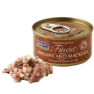 Fish4Cats Fish4Cats Finest貓主食罐 沙甸魚加鯖魚 Sardine and Mackerel 70g 70g  正面圖