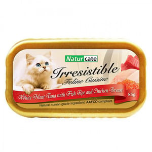Naturcate Naturcate 貓罐頭 白肉吞拿魚+魚子+雞肉 85g 85g  正面圖