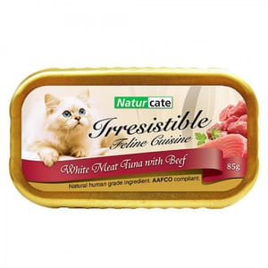 Naturcate Naturcate 貓罐頭 白肉吞拿魚+牛肉 85g 85g 正面圖