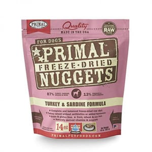 Primal Primal 狗糧 脫水凍乾生肉主食糧 火雞及沙丁魚 14oz 14oz  正面圖