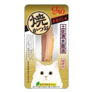 CIAO CIAO 貓零食 日本燒鰹魚條 25g [正宗高湯味] 25g  正面圖