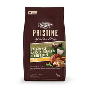 CASTOR CASTOR & POLLUX PRISTINE 無穀物全犬糧 放養雞火雞扁豆配方 Chicken Turkey & Lentil 4lb 4lb  正面圖