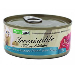 Naturcate Naturcate 貓罐頭 嫩雞胸+龍蝦汁 155g 155g  正面圖