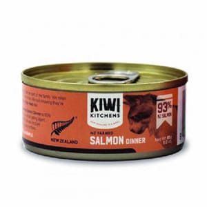KIWI KIWI KITCHENS 主食貓罐頭 無穀物三文魚配方 85g 85g  正面圖