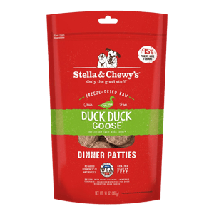 Stella & Chewy's Stella & Chewy's 狗糧 凍乾生肉主糧 鴨朋鵝友 鴨肉鵝肉配方 5.5oz 5oz  正面圖