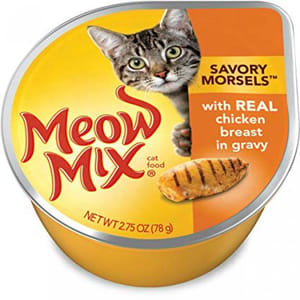 Meow Meow Mix 貓罐頭 雞肉湯汁配方 78g 78g  正面圖