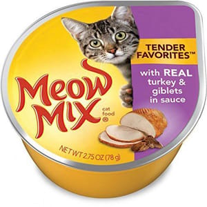 Meow Meow Mix 貓罐頭 雞肉加火雞 78g 78g  正面圖