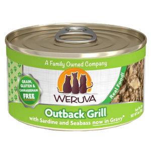 WeRuVa WeRuVa 貓罐頭 主食罐 野生澳洲鰺魚及金目鱸魚 Outback Grill 85g 85g 正面圖