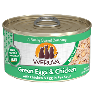 WeRuVa WeRuVa 貓罐頭 主食罐 無骨及去皮雞胸肉、雞蛋、豌豆 Green Eggs and Chicken 85g 85g  正面圖