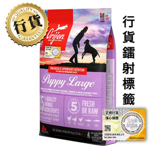 Orijen Orijen 狗糧 渴望狗糧 狗糧 無穀物大型幼犬配方 6kg 原裝香港行貨保證 6kg 正面圖